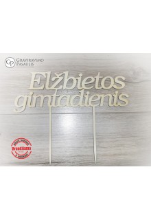 Torto dekoracija "............ gimtadienis"